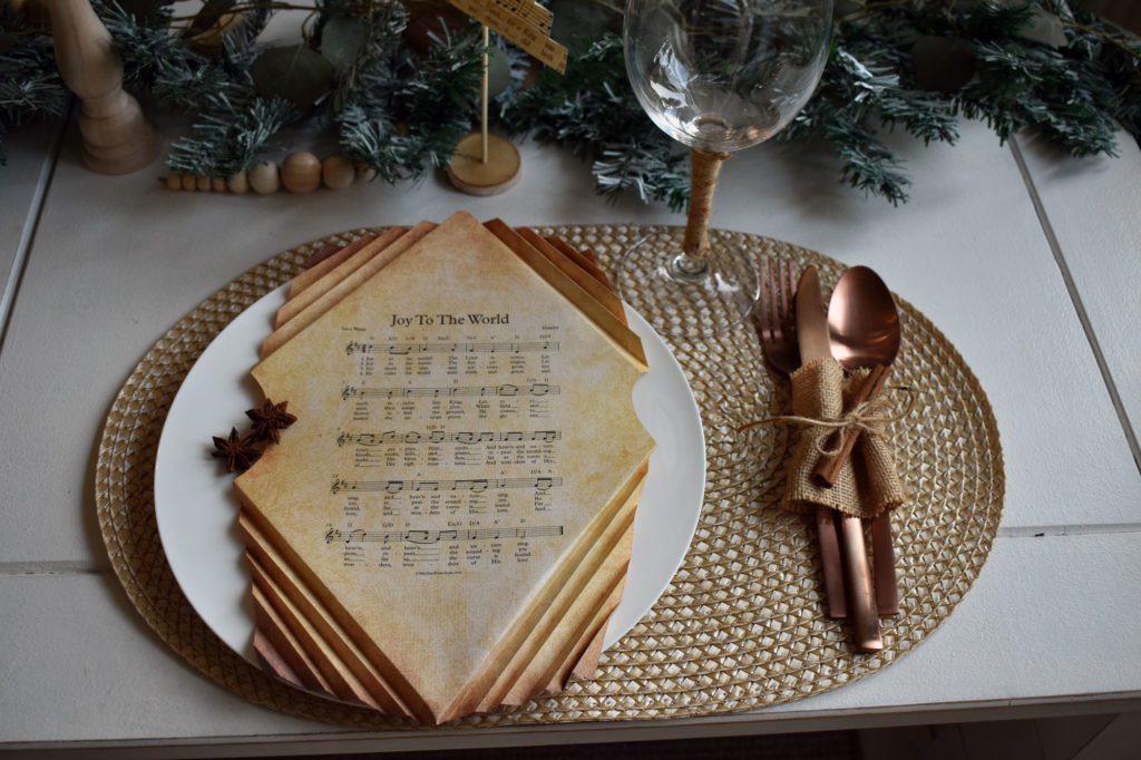 tischdeko weihnachten rustikal