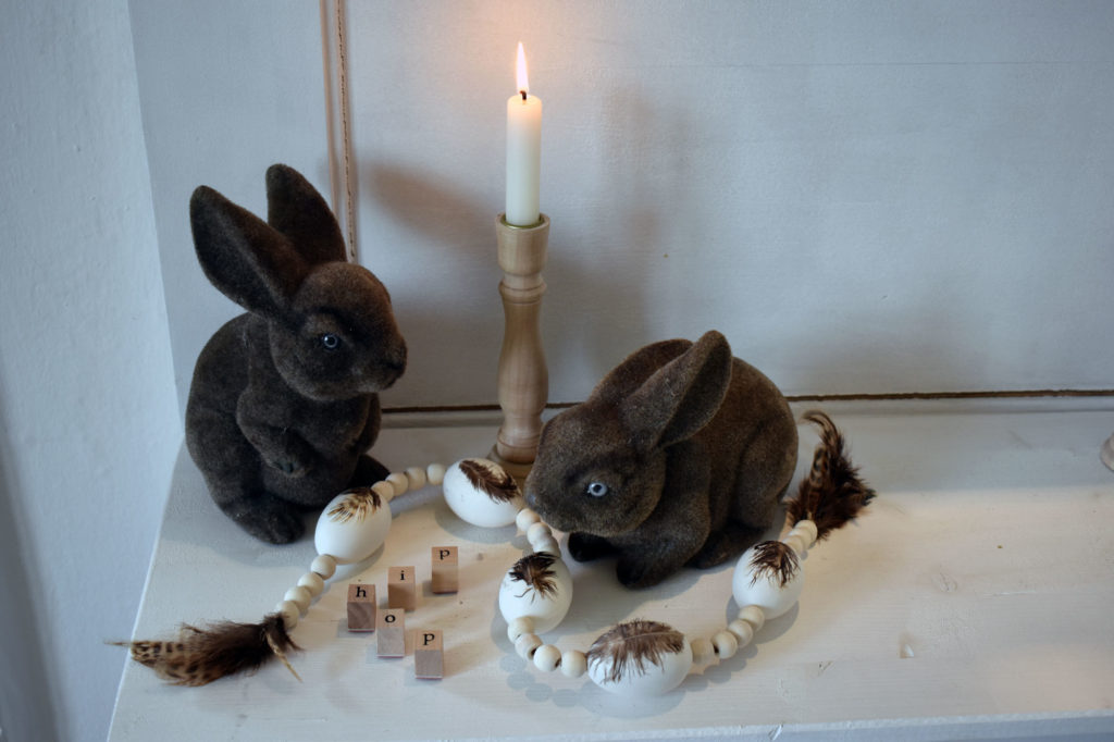 DIY Eiergirlande Ostern Landhaus