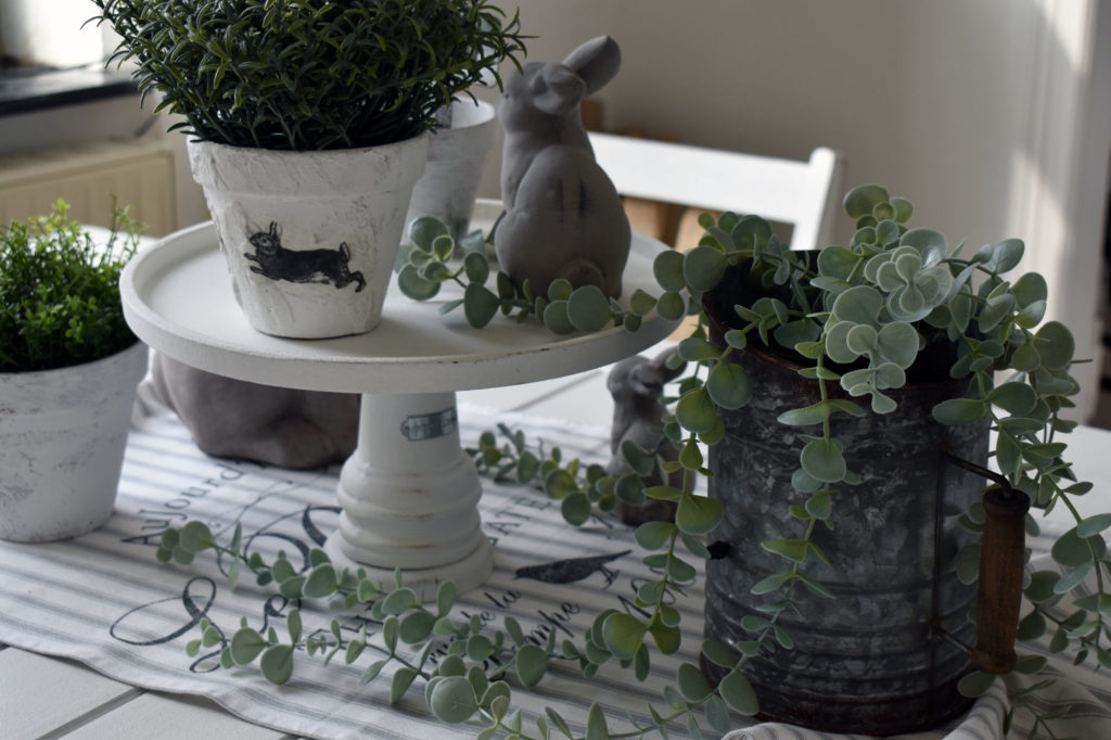 centerpiece ostern fruehling osterhasen deko landhaus farmhouse