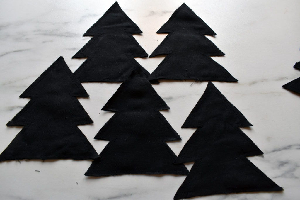 DIY Tannengirlande schwarz grün XMAS