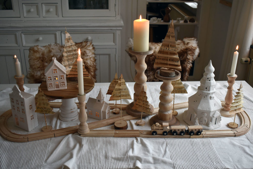 xmas deko weihnachten Tischdeko Landhaus