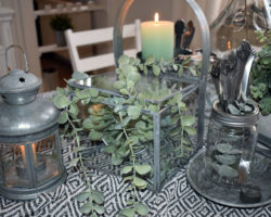 Neutrales Centerpiece Esszimmer