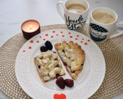 Blätterteiggebäck zum Valentinstag