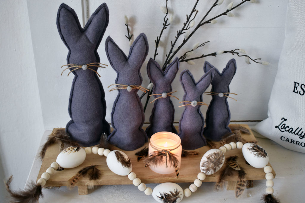 Filzhasen DIY Ostern Tischdeko