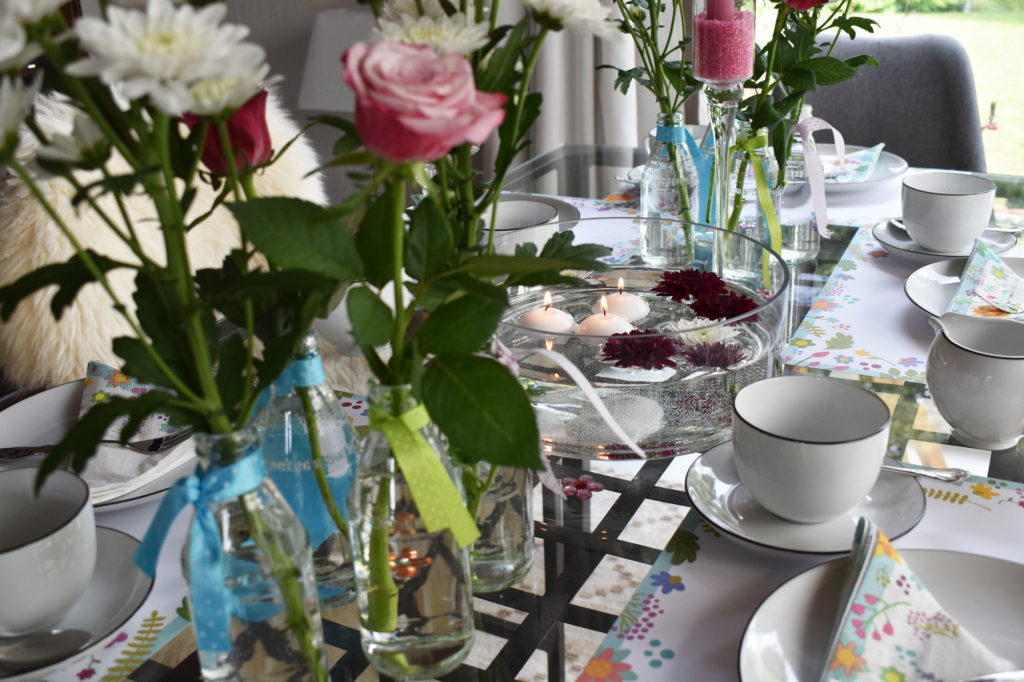 Kaffeetafel Deko Geburtstag Blumen