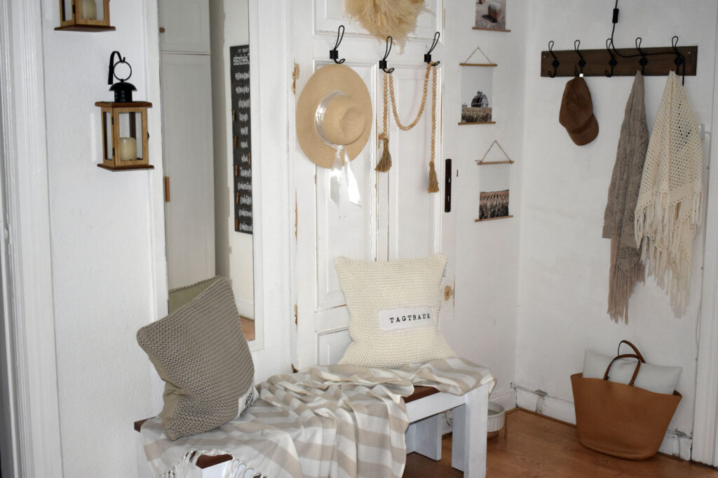 boho bohodeko Sommerdeko Eingangsbreich Eingang Natur