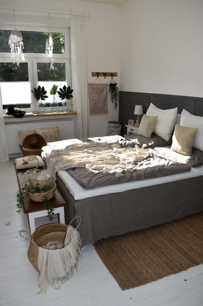 Schlafzimmer Boho Bohostyle Scandi Sommerdeko