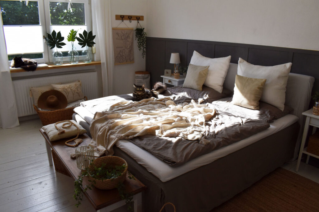 Schlafzimmer Boho Bohostyle Scandi Sommerdeko