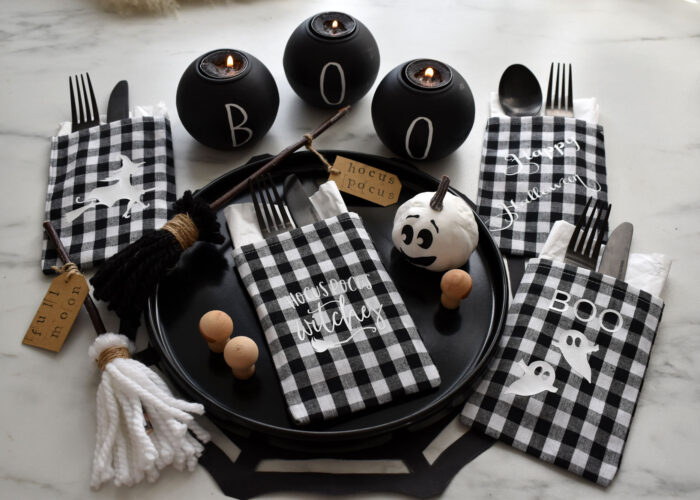 DIY Bestecktaschen Halloween