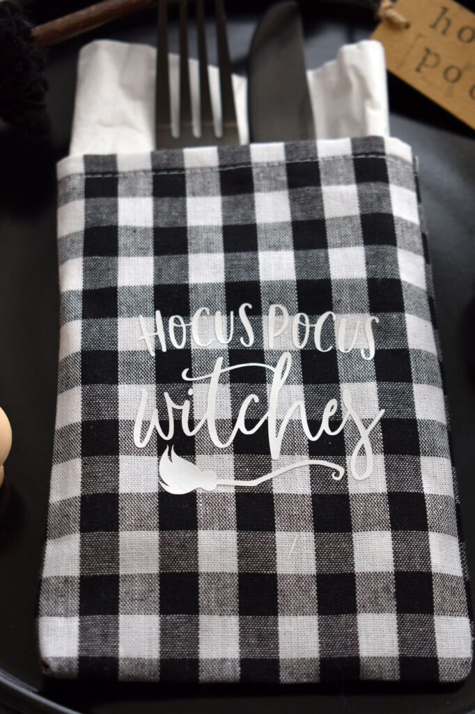 DIY Bestecktaschen Halloween Deko Halloweendeko Farmhaus Landhaus