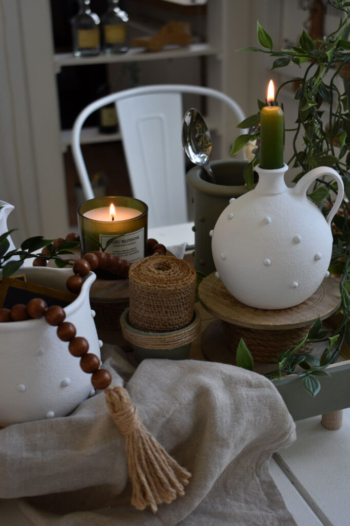 Sommerdeko Esszimmer Summerdecor Rustikal Rustic decor farmhouse farmhouselook Tischdeko Tabledecor