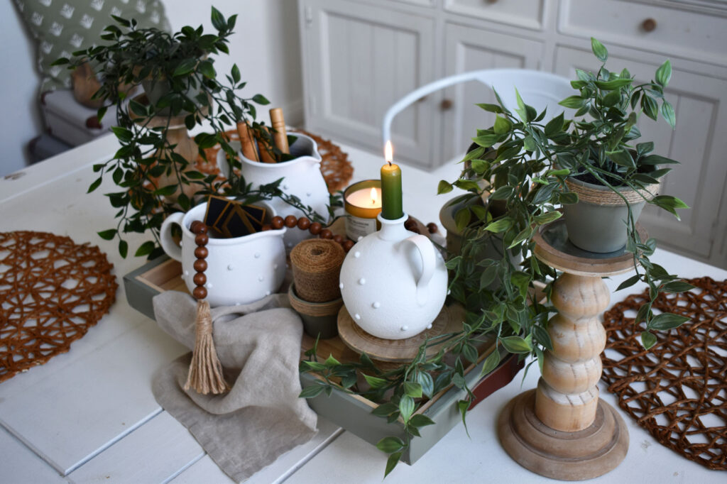 Sommerdeko Esszimmer Summerdecor Rustikal Rustic decor farmhouse farmhouselook Tischdeko Tabledecor