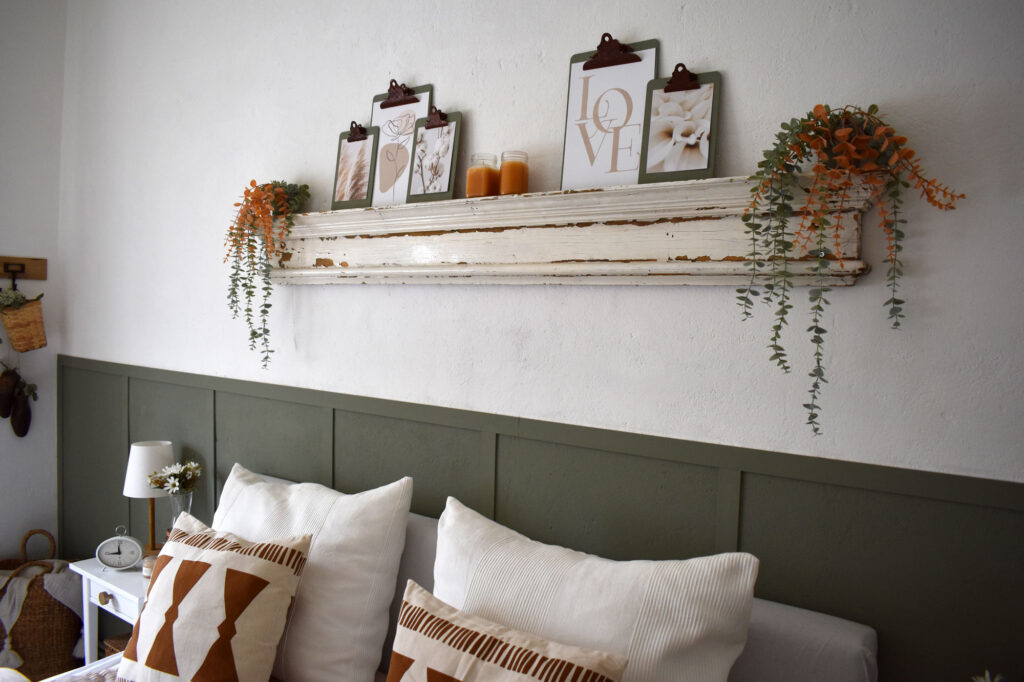 Schlafzimmerdeko Sommerdeko Farmhous rustikal rustic decor farmhouselook Bedroomdecor