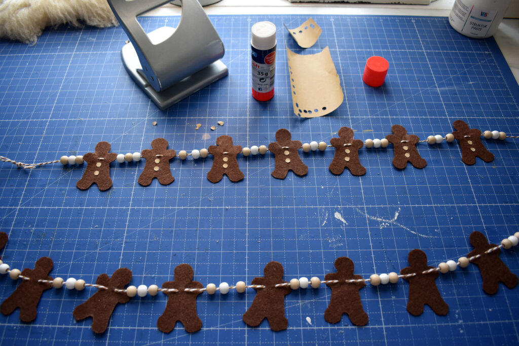DIY Gingerbread Weihnachtsdeko Girlande
