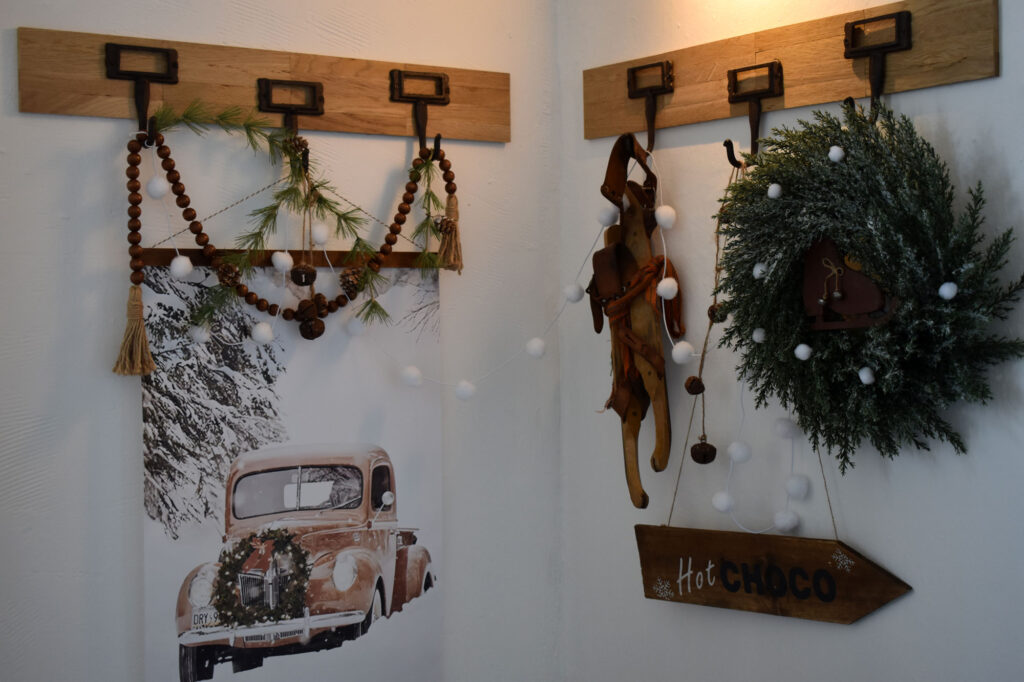 Winterdeko Winterdecor Farmhouselook Esszimmer Shabby Vintage rustic decor